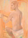 Voleva con eleganza by Ugo Attardi, 1965, offered Dec 2025