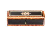 Wooden box by Charles-Guillaume Diehl, rectangular in shape, offered Dec 2025