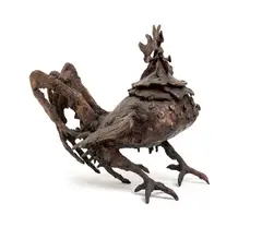 Luciano Minguzzi, Rooster, Engraved signature: Minguzzi