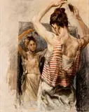 Carl Timner, Girl in the mirror, 1985