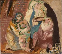Madri in rifugio by Bruno Saetti, 1943, offered Dec 2025
