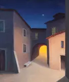Luce Balla, Night scene, 1974
