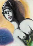 Female portrait by Pompeo Borra, oil on canvas, offered Dec 2025