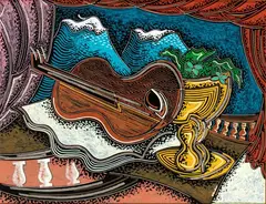 Pippo Oriani, Chitarra alla finestra, 1965