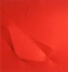 Rosso by Agostino Bonalumi, 2006, Tela estroflessa e tempera vinilica, offered Dec 2025