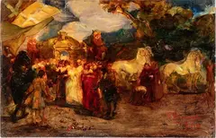 Eighteenth-century style procession by Giuseppe Rivaroli, offered Dec 2025