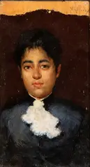 Vincenzo Migliaro, Portrait of a young lady, 1885