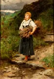 Vincenzo Caprile, Peasant with wood bundles