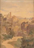 Enrico Coleman, Landscape of Ariccia, 1904