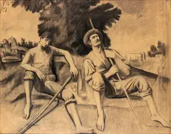 Gisberto Ceracchini, Peasants resting, 1931
