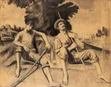 Gisberto Ceracchini, Peasants resting, 1931