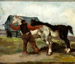 Alessio Issupoff, Sheperd with horses