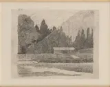 Giorgio Morandi, Campo di tennis ai giardini Margherita a Bologna, 1923, 2nd state: numbered XVI on the upper left corner. No edition. Signed in pencil lower right: Morandi