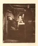Tod from the series Ein Weberaufstand by Käthe Kollwitz, 1893, offered Dec 2025