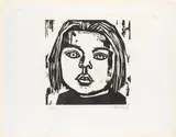 Karl Hubbuch, Mädchen portrait
