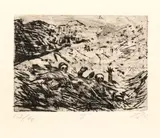 II etching (Verschuttete) from the series "Der Krieg" by Otto Dix, 1923, Edition bottom left, offered Dec 2025