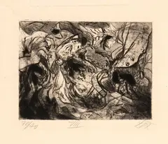 VIII etching (Zerschossene) from the series"Der Krieg" by Otto Dix, 1923, Edition bottom left, offered Dec 2025