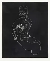 Hans Bellmer, Motionless nude, Edition bottom left: