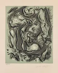 André Masson, Mythologie sexuelle, 1948, Edition bottom left: