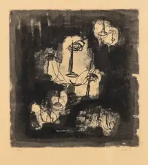 Study for "Les Otages" by Jean Fautrier, offered Dec 2025