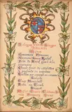 Alberto Pasquinelli, Menu, 1896, Black ink
