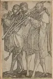 Heinrich Aldegrever, Tre musicisti che suonano il trombone
