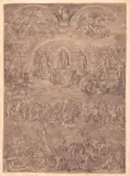 Martin Rota, Last Judgement, after Michelangelo, Engraving