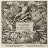 Jan (Johannes) Sadeler, Planetarum effectus et eorum in signis zodiaci, 1585, Frontispiece of a series of the Seven Planets
