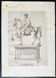 Nicolas Beatrizet, M AVRELII ANTONINI PII EQVESTRIS, from 'Speculum Romanae Magnificentiae', Burin
