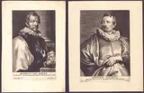 Paulus Pontius, Adrianus Stalbent | Henricus van Baelen, Lot of two etchings by Anton van Dyck. Burin