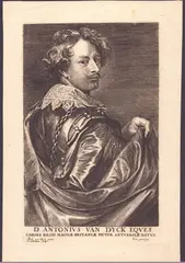 Lucas Vorsterman the Elder, Portrait of Anthony van Dyck, Engraving