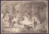 Tobias burying the dead by Giovanni Benedetto Castiglione detto Il Grechetto, Etching, offered Nov 2025