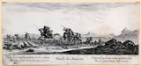Stefano della Bella, The Battle of the Amalekites, Etching