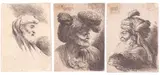 Salvatore Castiglione, Bearded old man seen in profile, Etching