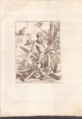 Giulio Carpioni, Saint Jerome in the Desert, Etching