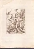 Giulio Carpioni, Saint Jerome in the Desert, Etching