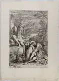 Salvator Rosa, The Rest of Aeneas, Etching