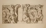 Carlo Cesio, Aedium Farnesiarum Tabulae, after Annibale Carracci, Four plates (XIV-XVII) from the collection "Aedium Farnesiarum Tabulae". Engraving