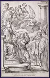 Giuseppe Maria Mitelli, The Investiture of Saint William, after Guercino, Etching