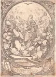 Alessandro Scarselli, The Pentecost, 1707, Etching