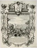 Johann August Corvinus, The Conquest of Pizzighettone, after Paul Decker, Etching and engraving