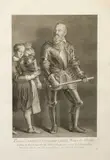 Nicolas de Larmessin, Adolphe de Vignacourt Grand Maitre de Malthe, after Caravaggio, Etching