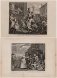 William Hogarth, The Enraged Musician, Etching and engraving