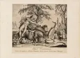 Hamlet Winstanley, Amor Scientiarum, after Anthony van Dyck and Frans Snyders, 1728, Etching