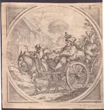 Pulcinella felice by Giovanni Agostino Ratti, Etching, offered Nov 2025