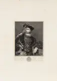 Pieter Tanjé, Portrait of a Man with a Beard, after Rembrandt, 1757, Plate taken from Recueil d'estampes d'après les most célèbres tableaux de la Galerie Royale de Dresde. Etching