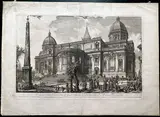 Veduta della Facciata di dietro della Basilica di S. Maria Maggiore by Giovanni Battista Piranesi, Etching, offered Nov 2025