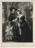 James MacArdell, Rubens with his Wife and Child, Mezzotint