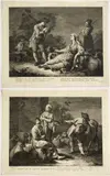 Pellegrino del Colle, O rus, when I am waiting for you... | Fraxinus in silurs pulcherrima..., Lot of two etchings. Etching