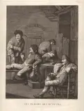 Pellegrino del Colle, Les plaisirs des buveurs, after David Teniers, Etching